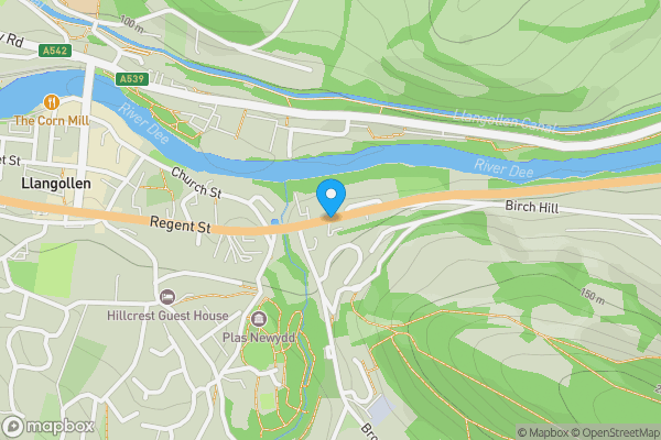 Map location for 1 Gwyndy, Queen Street, Llangollen, LL20 8LL