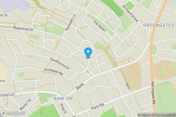 Map location for Flat 2 Caistor Garth, Rowantree Drive, BRADFORD, West Yorkshire, BD10 8ER
