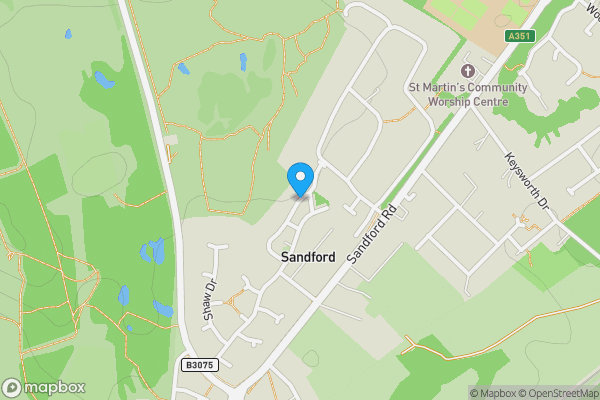 Map location for Gore Hill, WAREHAM, Dorset, BH20 7AL