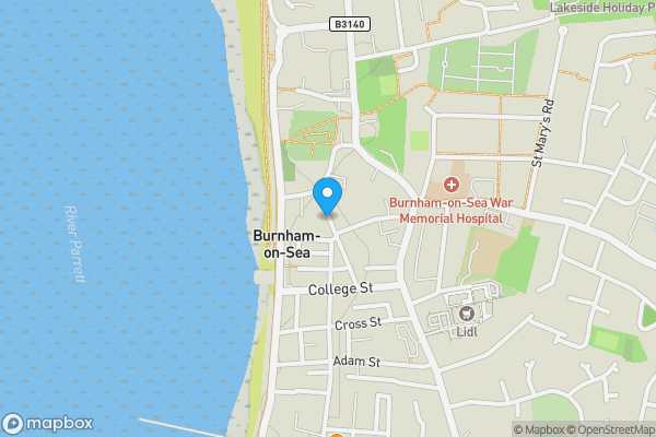 Map location for Victoria Street, Burnham On Sea, Somerset, TA8