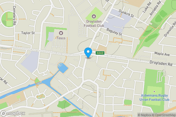 Map location for 96A Market Street, Droylsden, M43