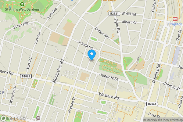 Map location for 35, Victoria Street, BRIGHTON, East Sussex, BN1 3FQ