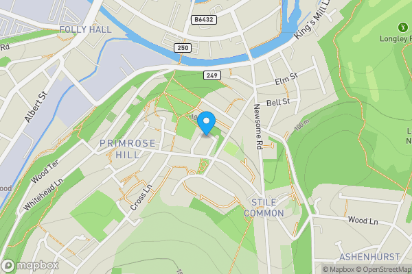 Map location for 28 Heppenstall Street, Huddersfield, West Yorkshire, HD4 6DQ