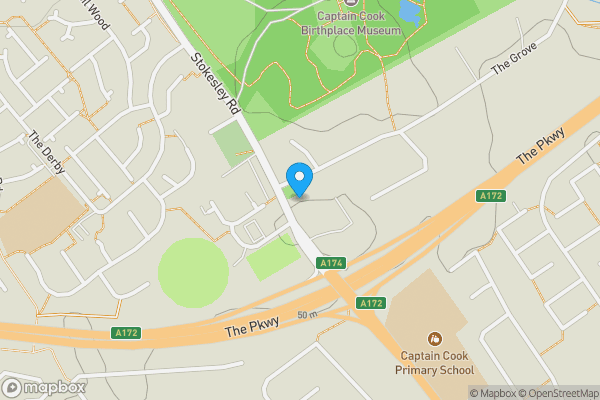 Map location for The Village, Marton-In-Cleveland, Middlesbrough , TS7 8BE