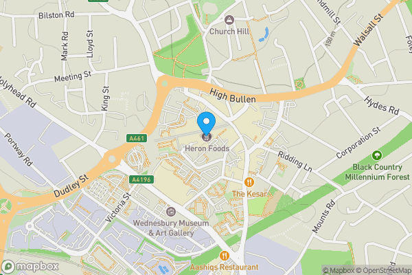 Map location for Mixed Use Development Opportunity, The Shambles, Wednesbury, Sandwell, WS10 7HD