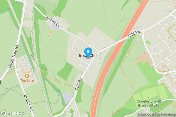 Map location for 118 Cliff Road, Crigglestone, Wakefield, West Yorkshire WF4 3EJ