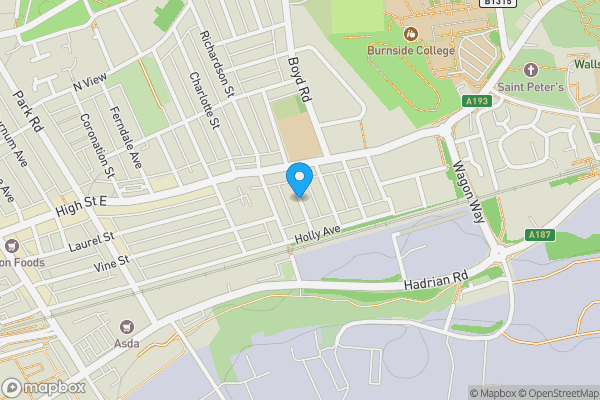 Map location for Myrtle Grove, Wallsend, NE28 6PH