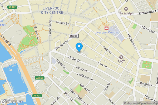 Map location for Apartment 46, 27 Gradwell Street, Liverpool, Merseyside, L1 4LH L1 4LH