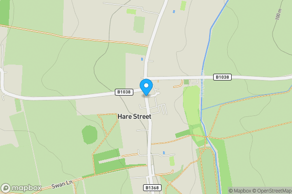 Map location for Land Lying to the east of, Hare Street, Buntingford, Hertfordshire, SG9 0DX