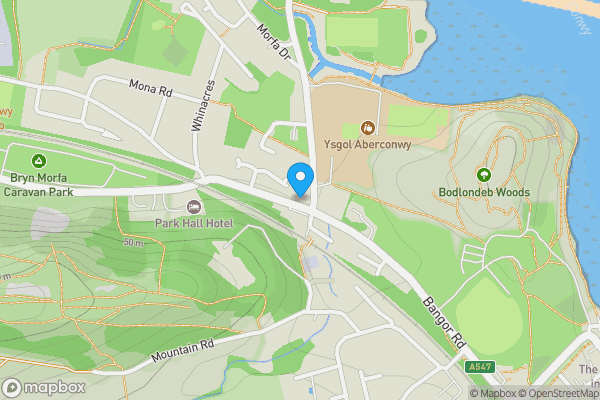 Map location for 6 Waen Terrace, Conwy, LL32 8EA