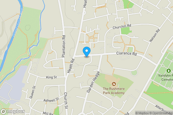 Map location for 22 Clarence Road, Leighton Buzzard LU7 3EJ