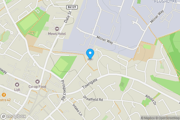Map location for Ingfield Avenue, OSSETT, West Yorkshire, WF5 9HD
