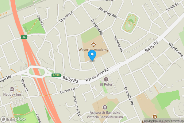Map location for Wallace Road, DONCASTER, South Yorkshire, DN4 0UP