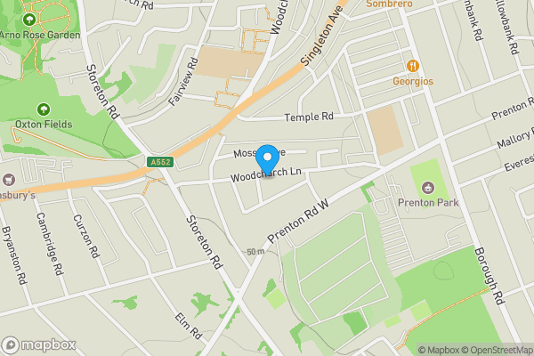 Map location for 49 Woodchurch Lane, Birkenhead, CH42 9PJ