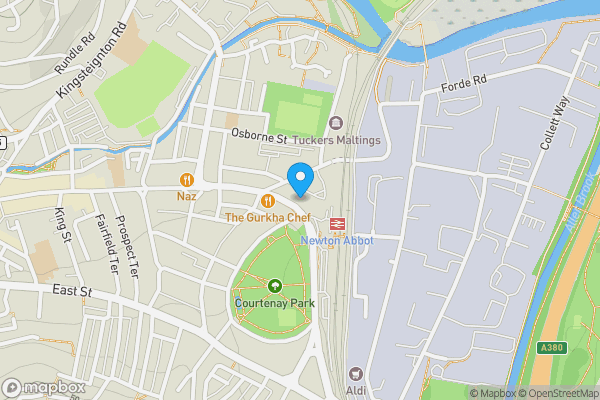 Map location for 175 Queen Street, Newton Abbot, Devon, TQ12 2BS