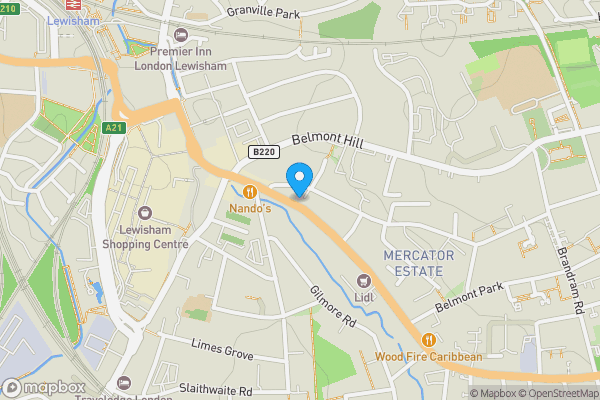 Map location for Flat 1, 22 Marischal Road, Lewisham, London, SE13 5LG