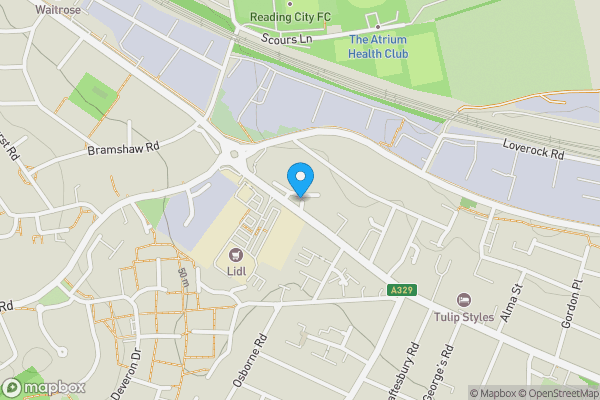 Map location for 35 Winslet Place Oxford Road, Reading, Berkshire, RG30 1EN