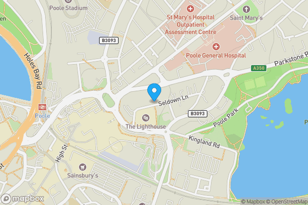 Map location for 19B Seldown Lane, Poole Town/Nr Poole Park, Poole, Dorset, BH15 1UA