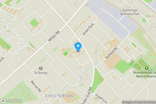 Map location for 40 Sherbourne Close, Cambridge, Cambridgeshire, CB4 1RT