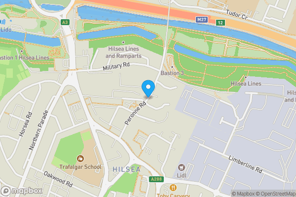 Map location for Peronne Road, PORTSMOUTH, Hampshire, PO3 5LD