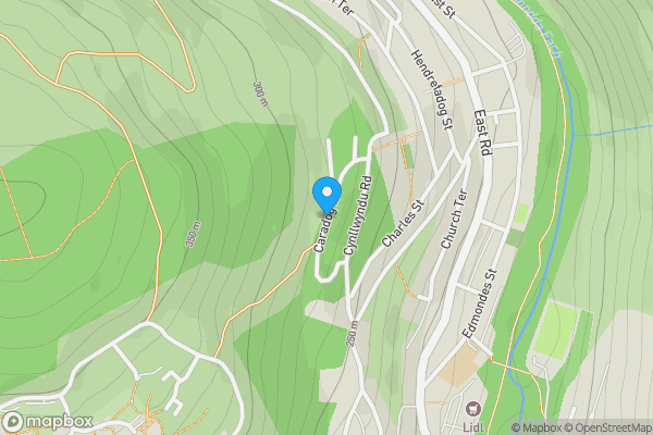 Map location for Land off Caradog Road, Ferndale, CF43