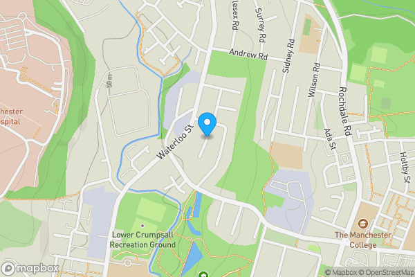 Map location for Bromfield Avenue, Blackley, Greater Manchester, M9