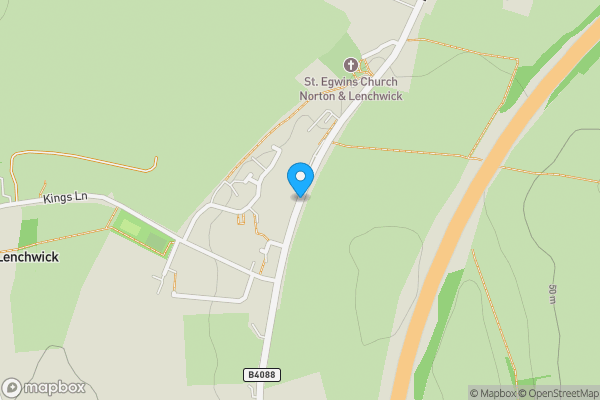 Map location for Evesham Road, EVESHAM, Worcestershire, WR11 4TL