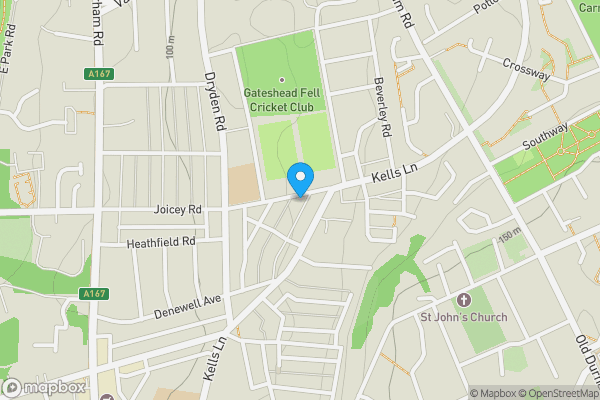 Map location for 70 Joicey Road, Gateshead, Tyne And Wear, NE9 5YL