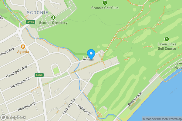 Map location for Fairways, North Links, Leven, Fife, KY8 4SP