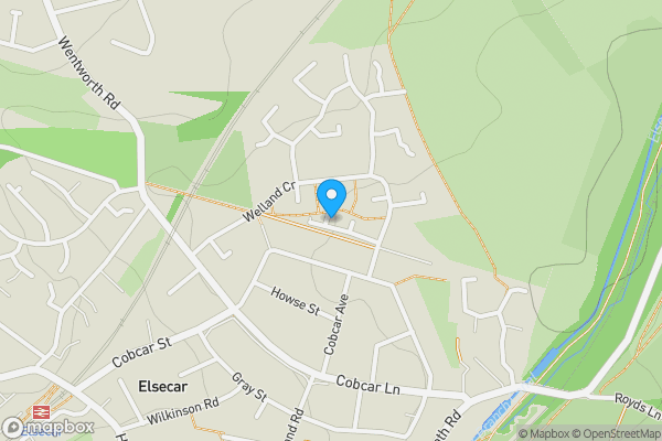 Map location for 20 Oaken Royd Croft Elsecar, Barnsley, South Yorkshire, S74 8AX