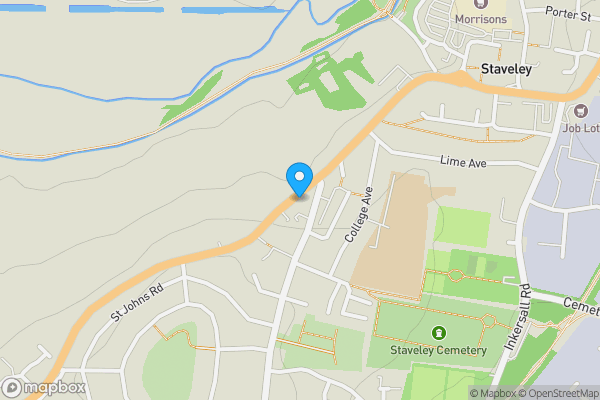 Map location for 67 Chesterfield Road, Staveley, S43 3QQ
