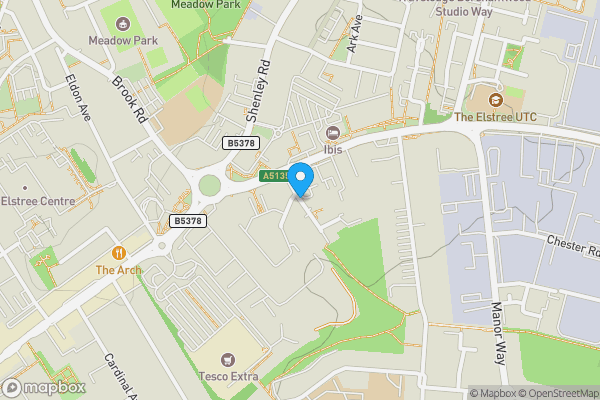 Map location for Flat 69 Foster House, Maxwell Road, Borehamwood, Hertfordshire, WD6 1FS