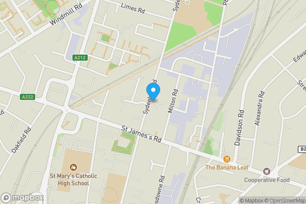 Map location for 216A Sydenham Road, Croydon, Surrey, CR0 2EB