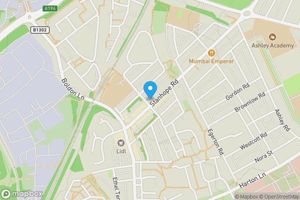 Map location for Apt 340 Stanhope Road, South Shields, Tyne And Wear, NE33 4QZ
