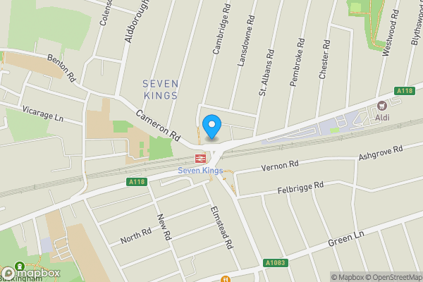 Map location for 4 Cameron Road, Ilford, Essex, IG3 8LA