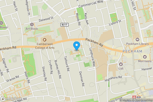 Map location for Flat 61, Crane House, Pelican Estate, London, SE15 5NG