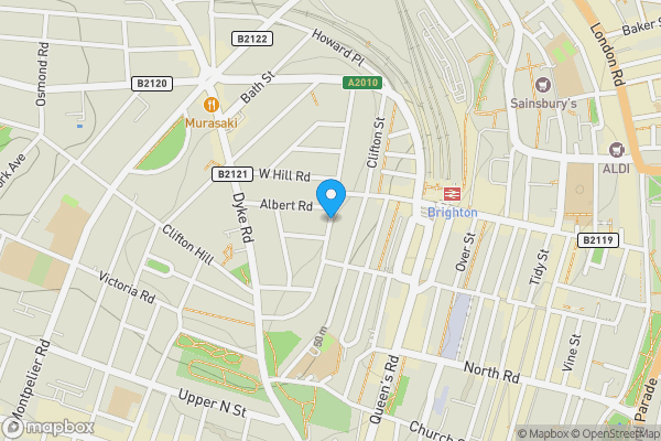 Map location for Buckingham Road, BRIGHTON, East Sussex, BN1 3RJ