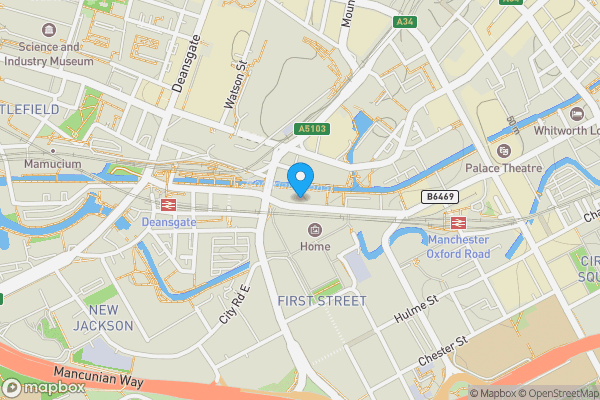 Map location for Apartment 321 Hacienda , 11-15 Whitworth Street West, Manchester, M1