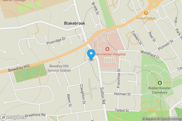 Map location for Washington Street, KIDDERMINSTER, Worcestershire, DY11 6QB