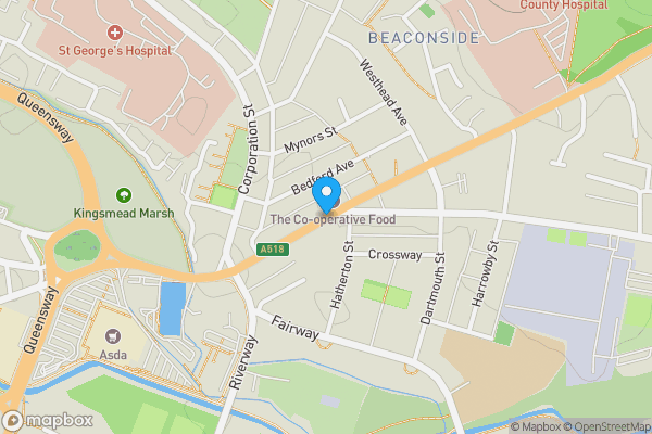 Map location for Weston Road, STAFFORD, Staffordshire, ST16 3RL