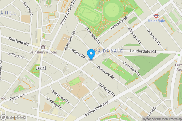 Map location for 45 Marble House, Elgin Avenue, Maida Vale, London W9 3PT