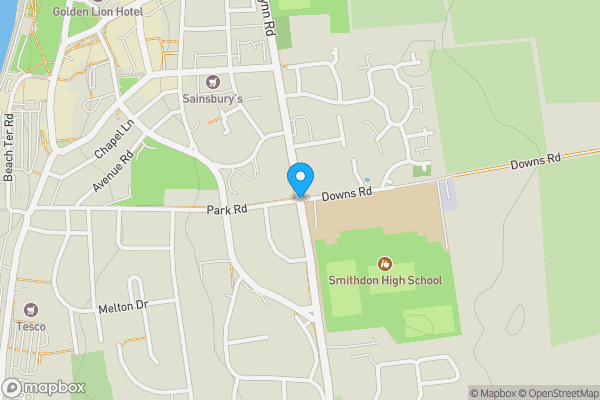 Map location for Downs Road, Kings Lynn, Norfolk, PE36 5HX