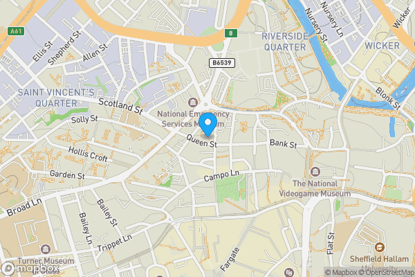 Map location for Apartment. 1010 Sovereign House, Sheffield, South Yorkshire, S1 2FR
