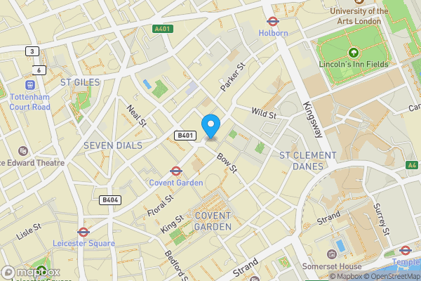 Map location for 65a Long Acre, Covent Garden, London, WC2E 9JD