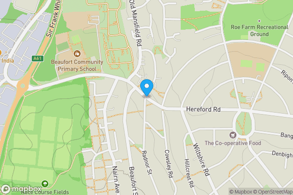 Map location for Hampshire Road, Derby, Derbyshire, DE21 4EG