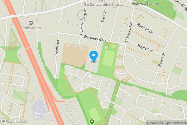 Map location for Park Drive, LEICESTER, Leicestershire, LE3 3FR