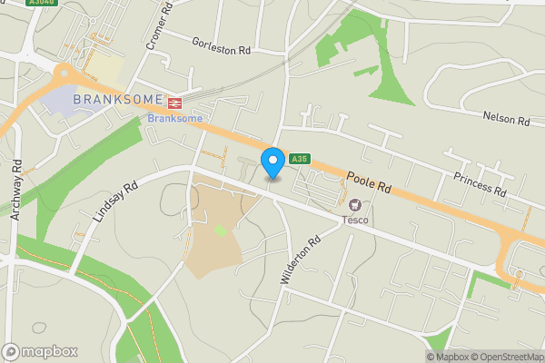 Map location for Flat 8 Melton Court, 37 Lindsay Road, Branksome Park, Poole, BH13 6BH