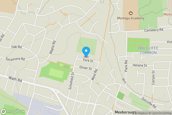 Map location for 15 York Street, Mexborough, South Yorkshire, S64 9NP