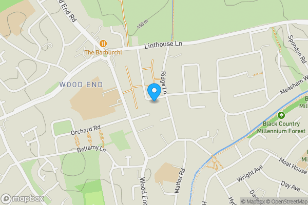 Map location for 76 Prestwood Avenue, Wolverhampton, WV11 3TY