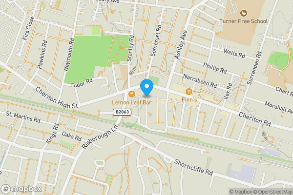 Map location for Broomfield Road, Folkestone, Kent, CT19 4DH